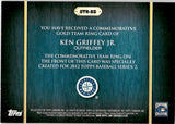 2012 Ken Griffey Jr. Topps SERIES 2 COMMEMORATIVE GOLD TEAM RING #GTR-KG Seattle Mariners