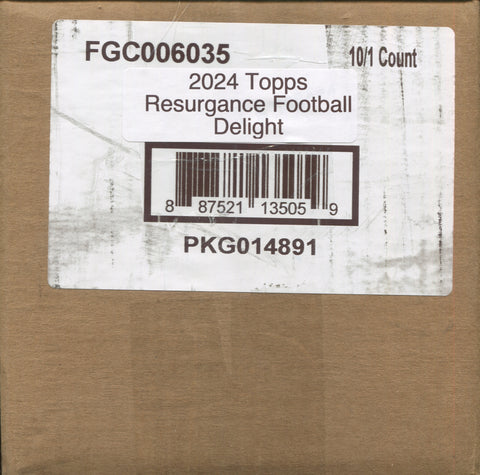 2024 Topps Resurgence Football Delight, 10 Box Case