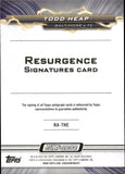 2023 Todd Heap Topps Composite RESURGENCE SIGNATURES GREEN SURGE REFRACTOR AUTOGRAPH 112/175 AUTO #RA-THE Baltimore Ravens