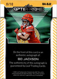 2025 Bo Jackson Leaf Optichrome AUTOGRAPH 8/10 AUTO #BA-BJ2 Ohio State Buckeyes