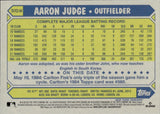 2022 Aaron Judge Topps SILVER PACK CHROME 1987 DESIGN #T87C2-84 New York Yankees