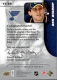2009-10 Ben Bishop Upper Deck Trilogy YOUNG STAR SCRIPTS AUTOGRAPH AUTO #YS-BB St. Louis Blues