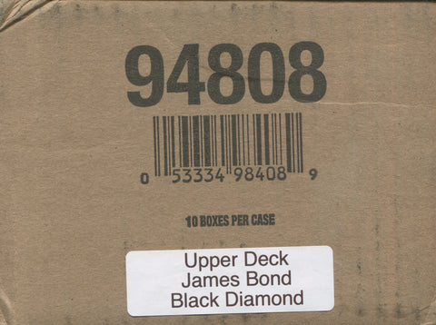 2023 Upper Deck James Bond 007 Black Diamond, 10 Hobby Box Case