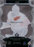 2025-26 Sebastian Cossa Upper Deck Artifacts CLEAR CUT ROOKIE RC #210 Detroit Red Wings