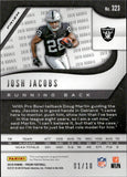 2019 Josh Jacobs Panini Prizm BLUE SHIMMER PRIZM AUTO ROOKIE 1/10 AUTOGRAPHED RC #323 Oakland Raiders