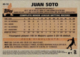 2018 Juan Soto Topps UPDATE SERIES 1983 DESIGN ROOKIE RC #83-12 Washington Nationals