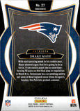2024 Drake Maye Panini Select CONCOURSE DIE-CUT SILVER PRIZM ROOKIE RC #27 New England Patriots