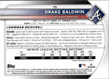 2025 Drake Baldwin Bowman Chrome PINK MOJO REFRACTOR ROOKIE 131/199 RC #75 Atlanta Braves