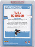 2023 Bijan Robinson Panini Donruss RATED ROOKIE PORTRAIT AUTOGRAPH ROOKIE 45/49 AUTO RC #4 Atlanta Falcons