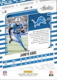 2024 Jahmyr Gibbs Panini Absolute RED SQUARES 144/499 #36 Detroit Lions