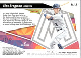 2021 Alex Bregman Panini Mosaic LAUNCHED REACTIVE YELLOW PRIZM 51/99 #L4 Houston Astros