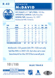 2022-23 Connor McDavid OPC Platinum RETRO BLUE TRAXX 101/199 #R-42 Edmonton Oilers