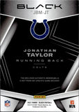 2021 Jonathan Taylor Panini Black JET BLACK MATERIALS JERSEY 95/99 #JBM-JT Indianapolis Colts