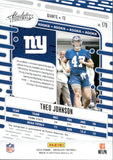 2024 Theo Johnson Panini Absolute ROOKIE AUTOGRAPH 73/299 RC AUTO #179 New York Giants