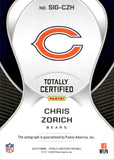 2024 Chris Zorich Panini Totally Certified SIGNATURES AUTOGRAPH AUTO #SIG-CZH Chicago Bears