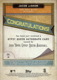 2019 Jacob DeGrom Topps Gypsy Queen AUTOGRAPH AUTO #GQA-JD New York Mets