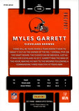 2017 Myles Garrett Panini Donruss Optic AQUA PRIZM ROOKIE 100/299 RC #106 Cleveland Browns