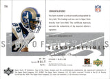 2001 Torry Holt Upper Deck SP Authentic SIGN OF THE TIMES AUTOGRAPH AUTO #TH St. Louis Rams