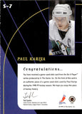 1998-99 Paul Kariya ITG Be A Player GAME-USED STICK #S-7 Anaheim Mighty Ducks