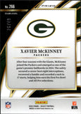 2025 Xavier McKinney Panini Select CLUB LEVEL RED DISCO PRIZM 26/49 #266 Green Bay Packers