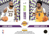 2024-25 Lebron James Bronny James Jr. Panini Donruss Optic OPTICAL ILLUSIONS HOLO PRIZM #2 Los Angeles Lakers