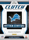 2018 Matthew Stafford Panini Certified CLUTCH PERFORMERS JERSEY PATCH 266/399 #CP-MS Detroit Lions