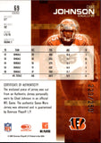 2007 Chad Johnson Donruss Leaf Rookies & Stars LONGEVITY GAME-WORN JERSEY 223/250 #69 Cincinnati Bengals