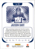 2025 Jaxson Dart Panini Phoenix CONTOURS ROOKIE RC #24 New York Giants
