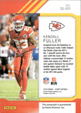 2019 Kendall Fuller Panini Score SIGNATURES AUTOGRAPH AUTO #SI-KF Kansas City Chiefs
