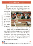 1992 John Taylor Pro Line PROFILES AUTOGRAPH AUTO #1 San Francisco 49ers