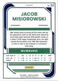2026 Jacob Misiorowski Panini Donruss Optic ORANGE VELOCITY PRIZM #53 Milwaukee Brewers