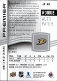2023-24 Nikita Nesterenko Upper Deck Premier ROOKIE AUTO PATCH 77/249 RC AUTOGRAPH #AR-NN Anaheim Ducks