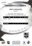 2020-21 Mikey Anderson Upper Deck Ultimate ULTIMATE INTRODUCTIONS ROOKIE GOLD 12/25 RC #UI-49 Los Angeles Kings