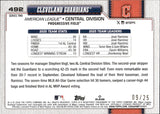2026 Topps SERIES TWO CLEVELAND GUARDIANS WOOD PARALLEL 9/25 #492