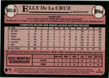 2024 Elly De La Cruz Topps UPDATE SILVER PACK 1989 DESIGN CHROME MOJO REFRACTOR ROOKIE RC #T89CU-40 Cincinnati Reds