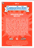 2026 Becky Lynch Topps Chrome GARBAGE PAIL KIDS DISARM HER BECKY SP! #GPK-LY RAW
