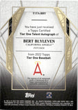 2022 Bert Blyleven Topps Tier One TIER ONE TALENT AUTOGRAPH 217/299 AUTO #T1TA-BBY California Angels