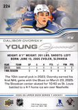 2025-26 Dalibor Dvorsky Upper Deck Series 1 YOUNG GUNS ROOKIE RC #226 St. Louis Blues