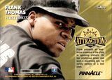 1995 Frank Thomas Pinnacle GATE ATTRACTION #GA02 Chicago White Sox