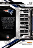 2025 Randy Moss Panini Prizm Black FRACTAL BLUE PRIZM 110/199 #9 New England Patriots