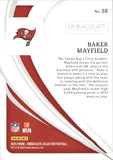 2024 Baker Mayfield Panini Immaculate Collection RED 10/65 #58 Tampa Bay Buccaneers