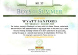 2025 Wyatt Sanford Panini Boys of Summer JUMBO AUTOGRAPH 82/199 AUTO #37 Pittsburgh Pirates