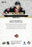 2021-22 Parker Kelly Upper Deck Stature ROOKIE EXCELLENCE RED 16/75 RC #RE-10 Ottawa Senators