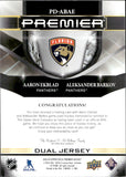 2022-23 Aaron Ekblad Aleksander Barkov Upper Deck Premier DUAL JERSEY 6/99 #PD-ABAE Florida Panthers