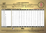 2024 Liam Hendriks Topps SERIES TWO GOLDEN MIRROR IMAGE VARIATION #587 Boston Red Sox