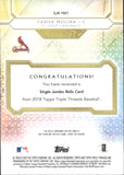 2018 Yadier Molina Topps Triple Threads SINGLE JUMBO RELIC 8/36 GAME-USED JERSEY #SJR-YM1 St. Louis Cardinals