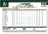 2025 CJ Alexander Topps Chrome Update AUTOGRAPH ROOKIE BLUE RAYWAVE REFRACTOR 67/150 AUTO RC #RA-CA Oakland A's