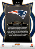 2024 Drake Maye Panini Select CONCOURSE BLACK & GREEN SHOCK PRIZM ROOKIE RC #27 New England Patriots