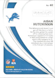 2024 Aidan Hutchinson Panini Immaculate Collection RED 11/65 #40 Detroit Lions