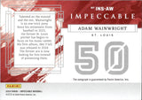 2024 Adam Wainwright Panini Impeccable NUMBER SIGNATURES AUTOGRAPH 14/50 AUTO #INS-AW St. Louis Cardinals
